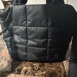 Lululemon Quilted black bag.